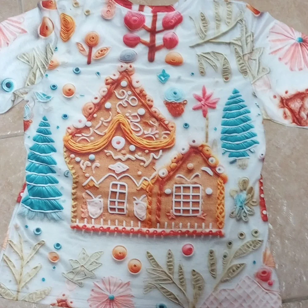 Christmas Gingerbread T-shirt - Picture 2 of 5